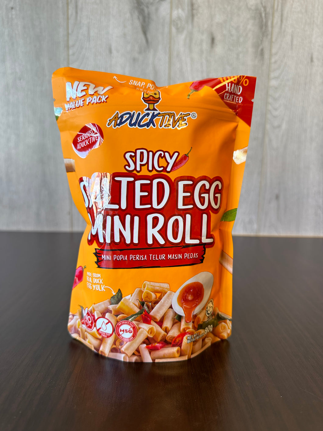Spicy Salted Egg Mini Roll
