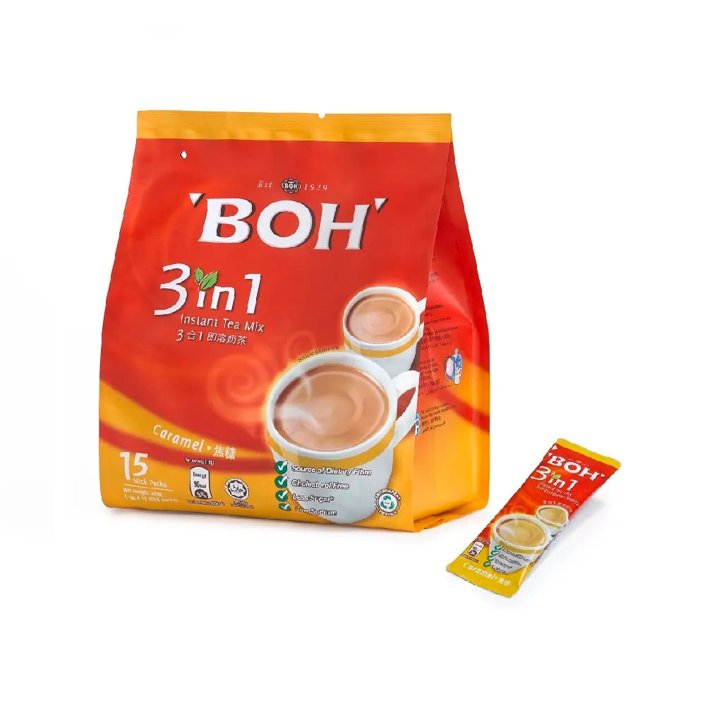 BOH 3 In 1 Caramel Tea 15 Stick Pack