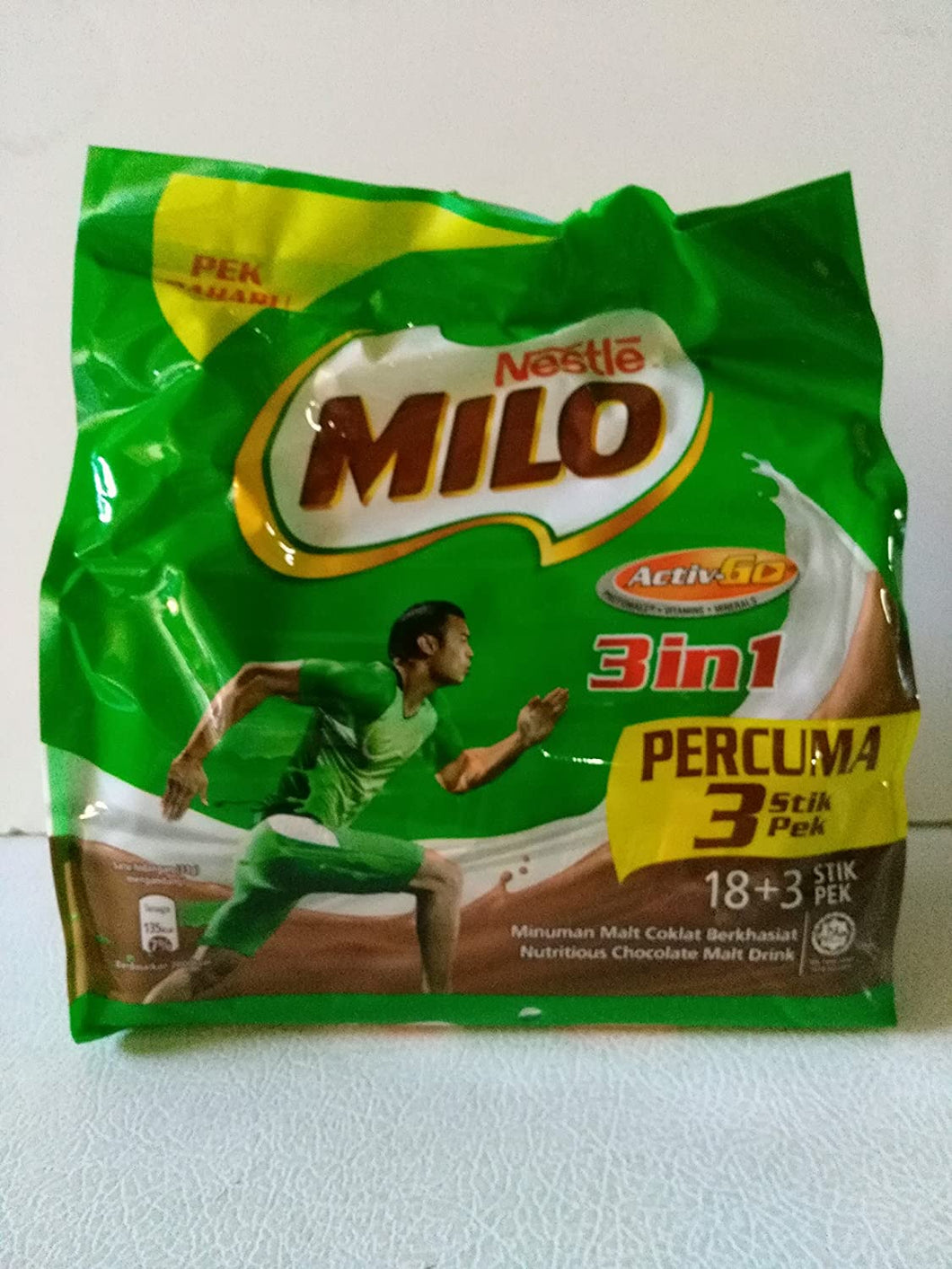 MILO 3 in1 (Made in Malaysia- 18 sachets)